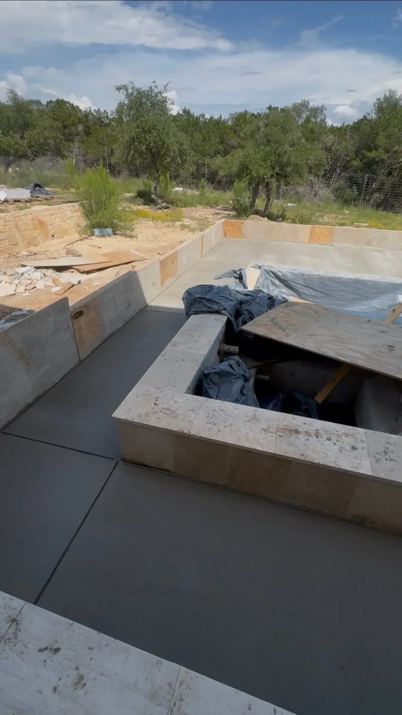 Poolside Patio & Stair Installation