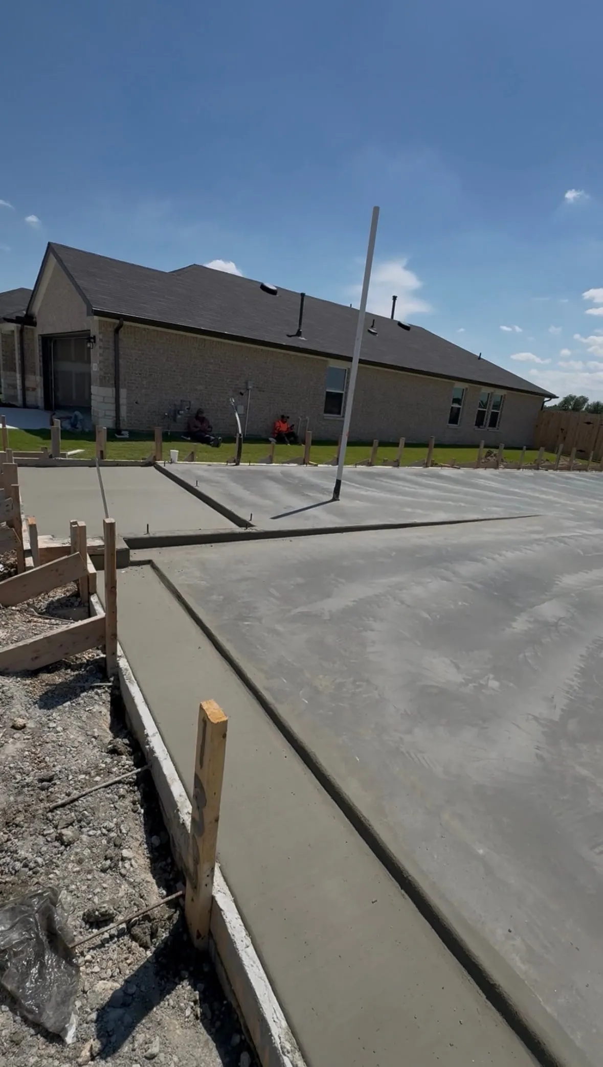 Foundation grading and formwork preparation in San Marcos, TX