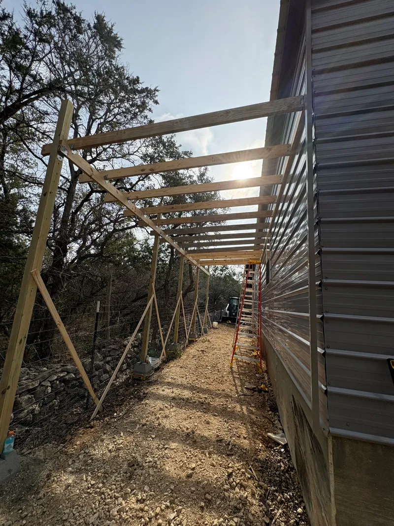 Side Porch Under-Storage Build in San Marcos, TX