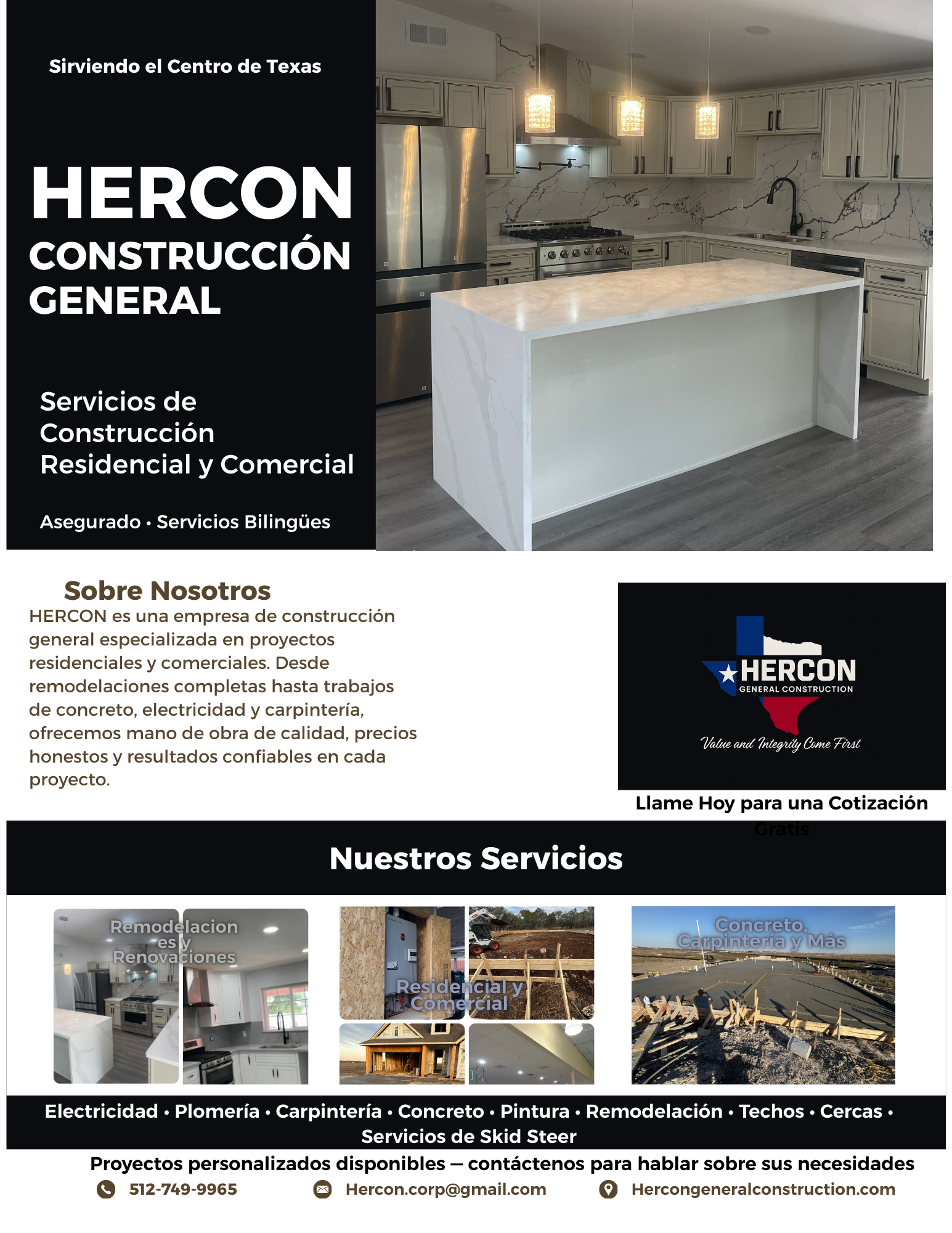Volante de Construcción General (Español)